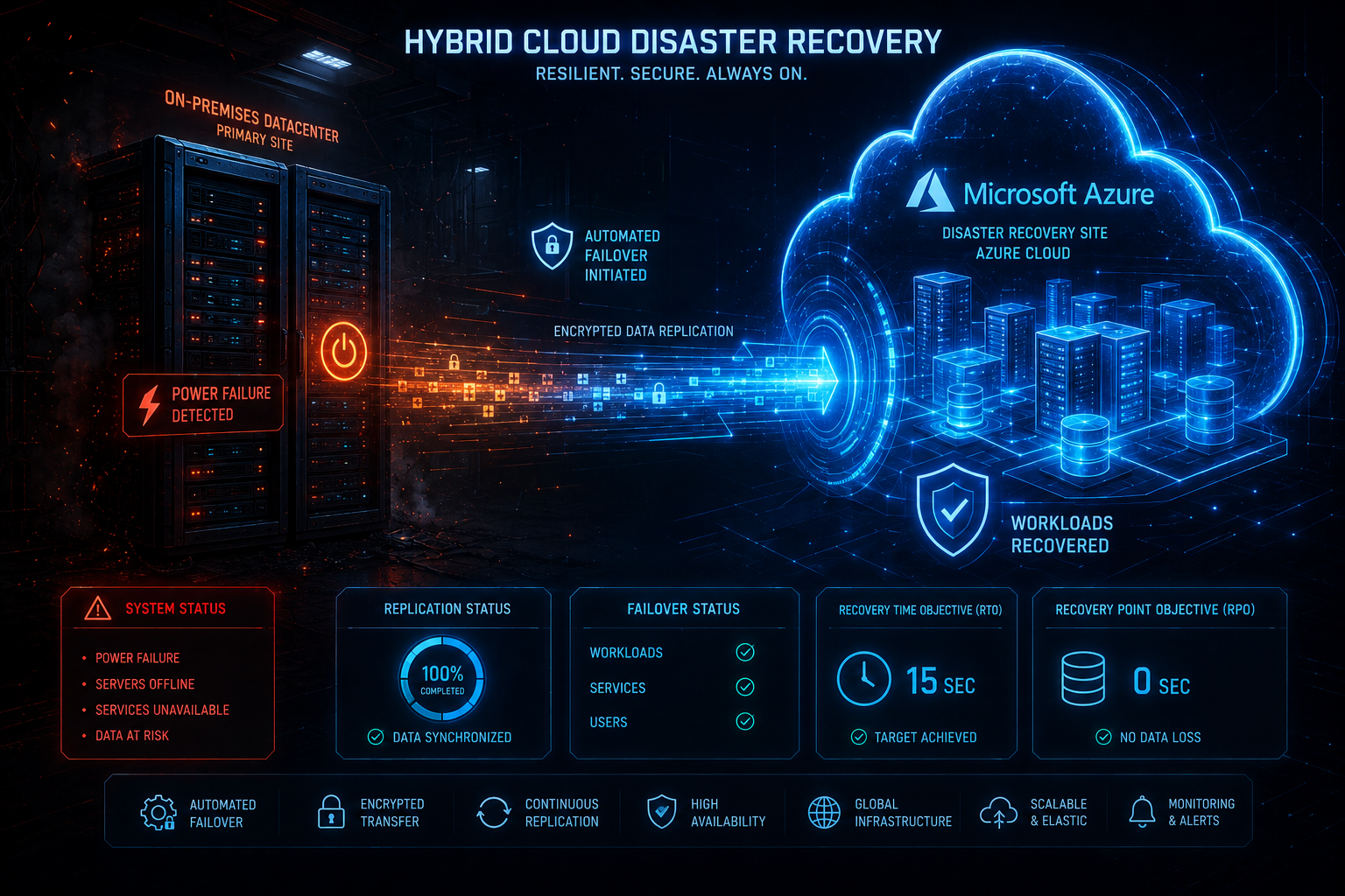 Hybrid Cloud Disaster Recovery Architecture