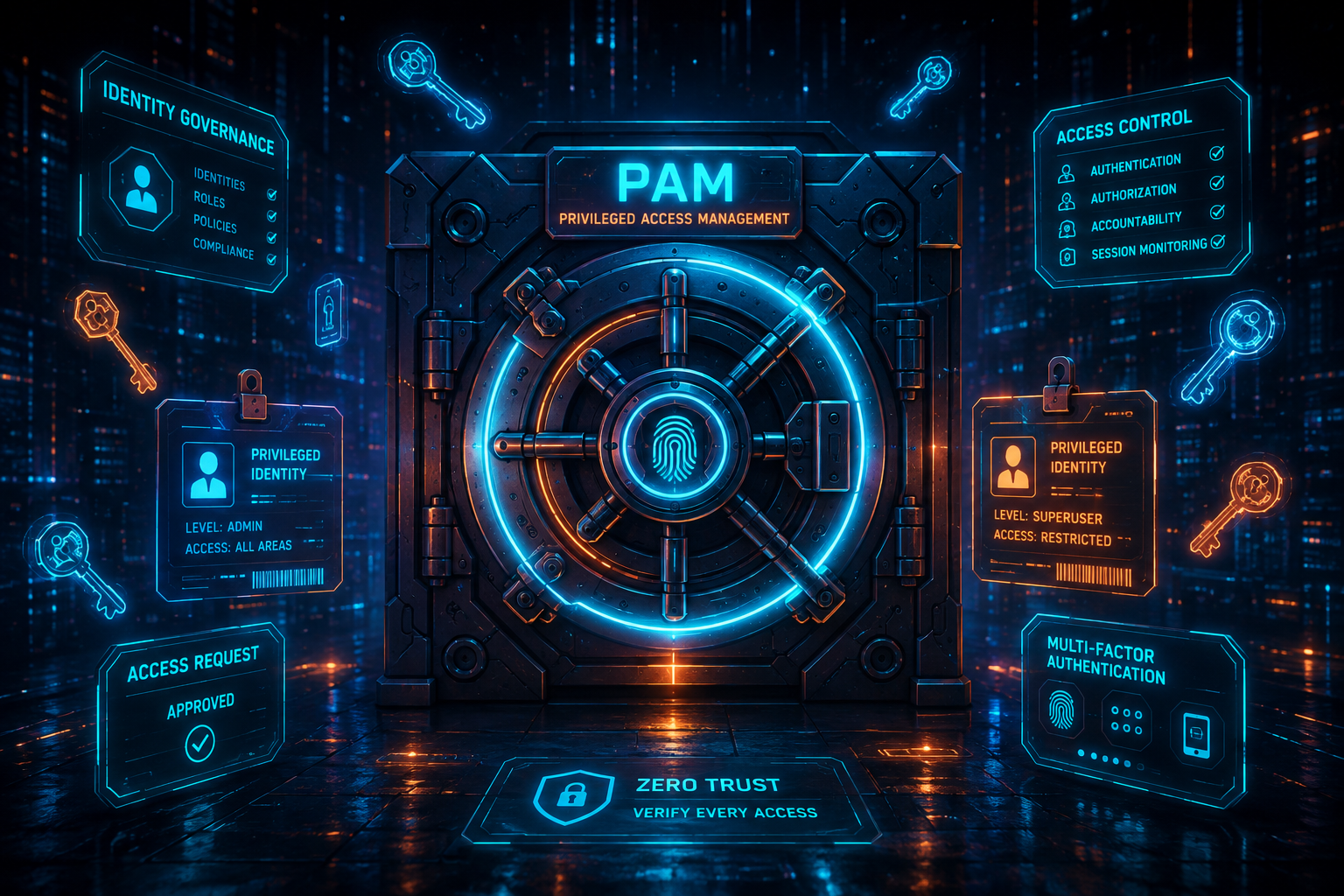 PAM and IAM Digital Vault Concept